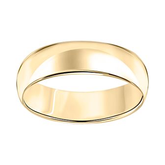 Women's 10KT WHITE GOLD 6MM LOW DOME BAND