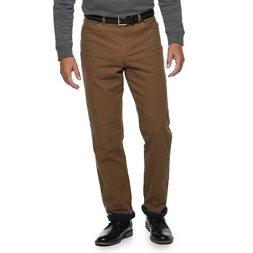 flannel lined slacks