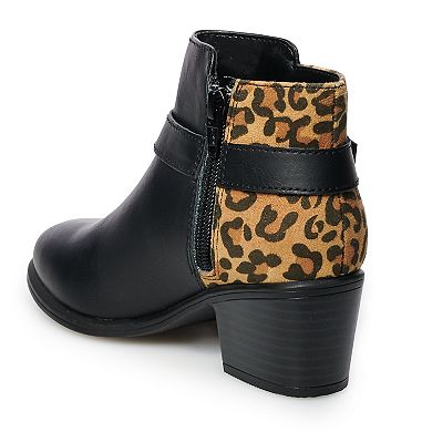SO® Leopard Girls' Ankle Boots