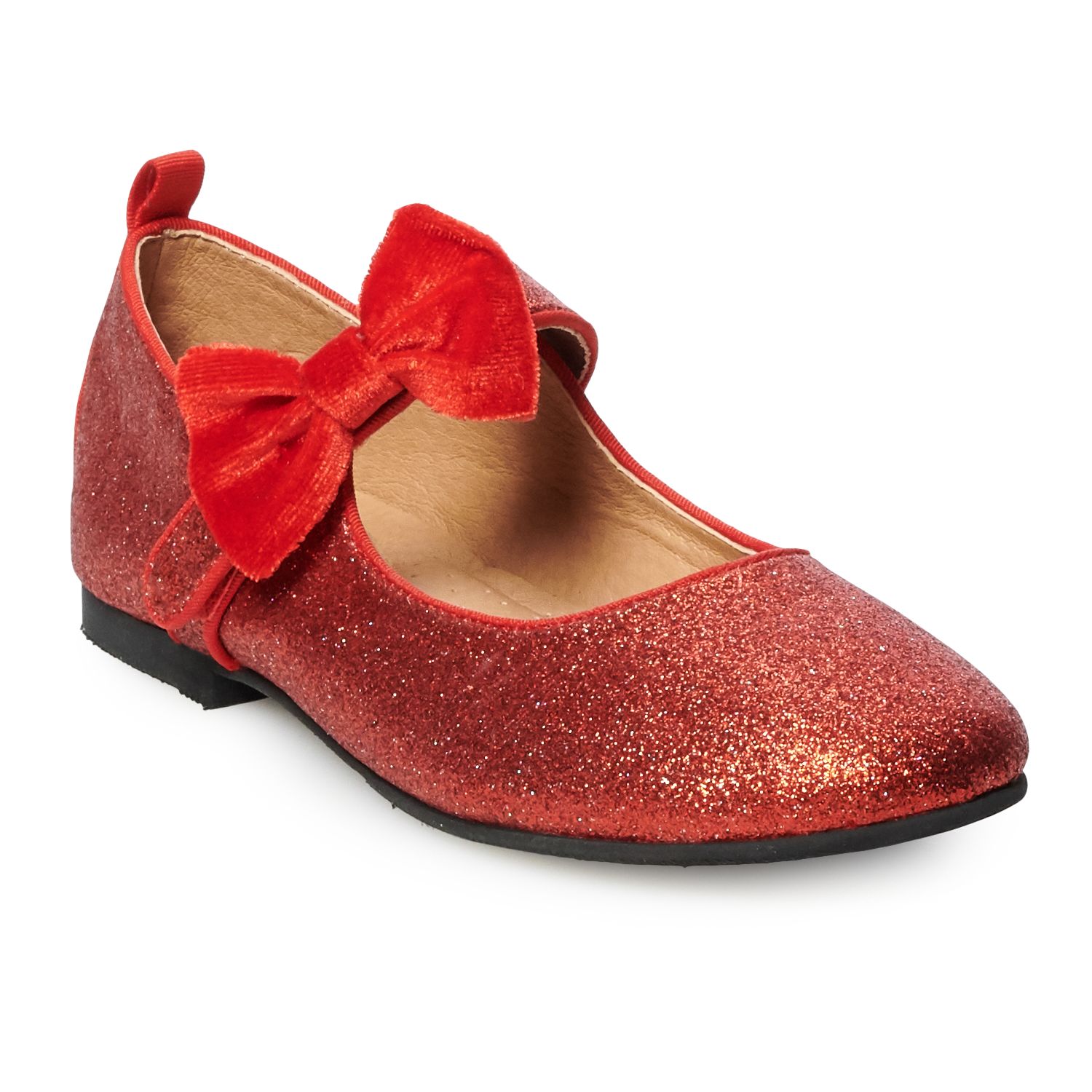 girls red dress shoes