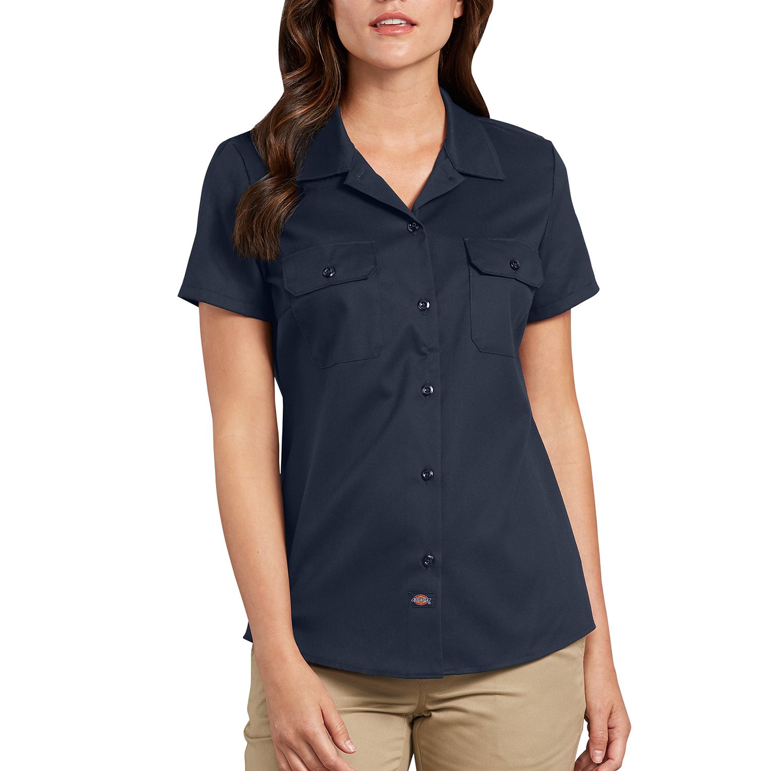 blue work shirt womens