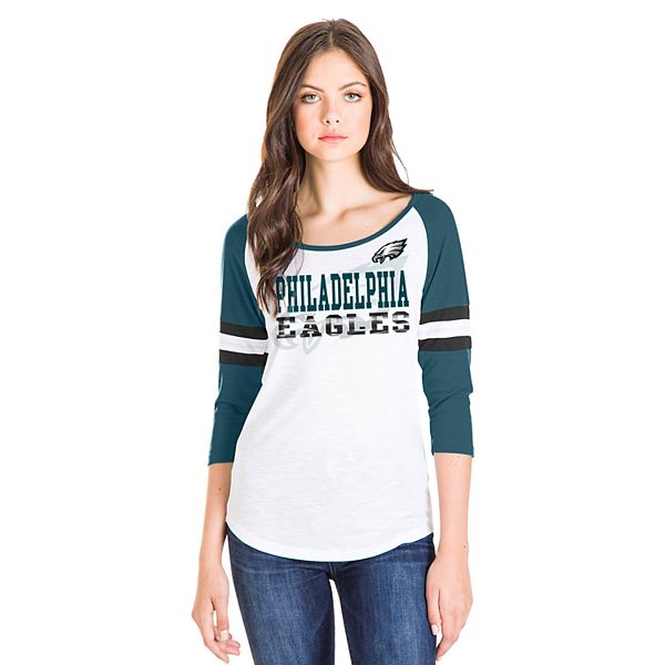 NFL Philadelphia Eagles Women's Statement 3/4 Sleeve T-Shirt 