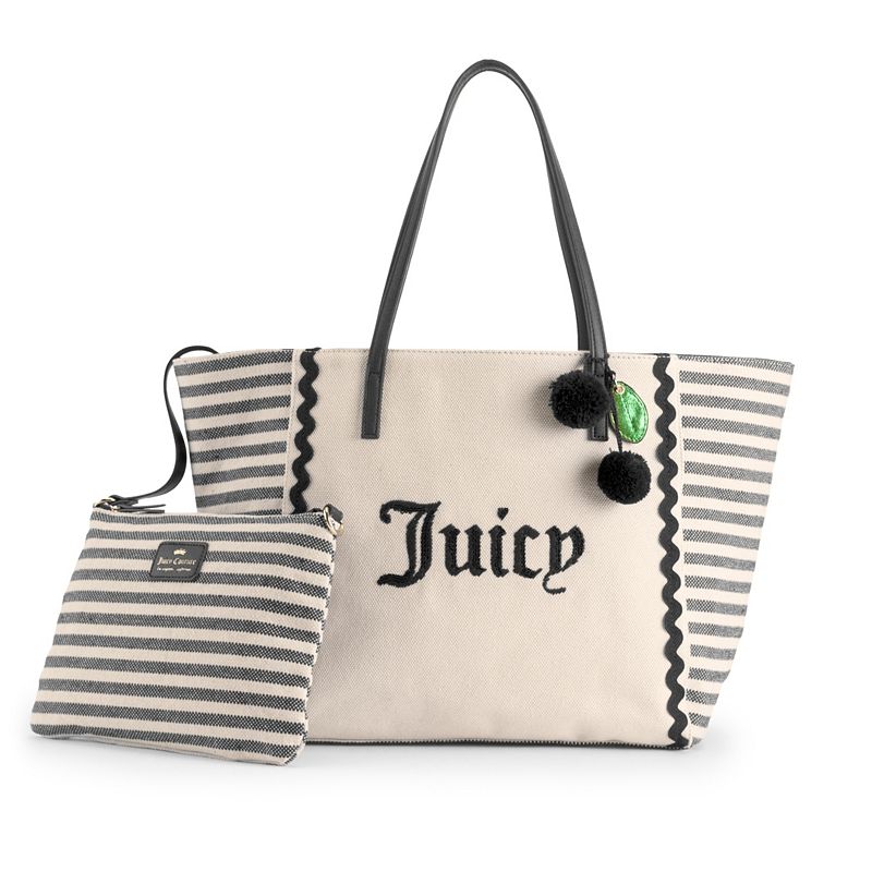 Womens Juicy Couture Cabana Tote Bag, Natural