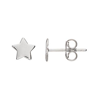 Womens Karat Rush Star Shape Post Earrings