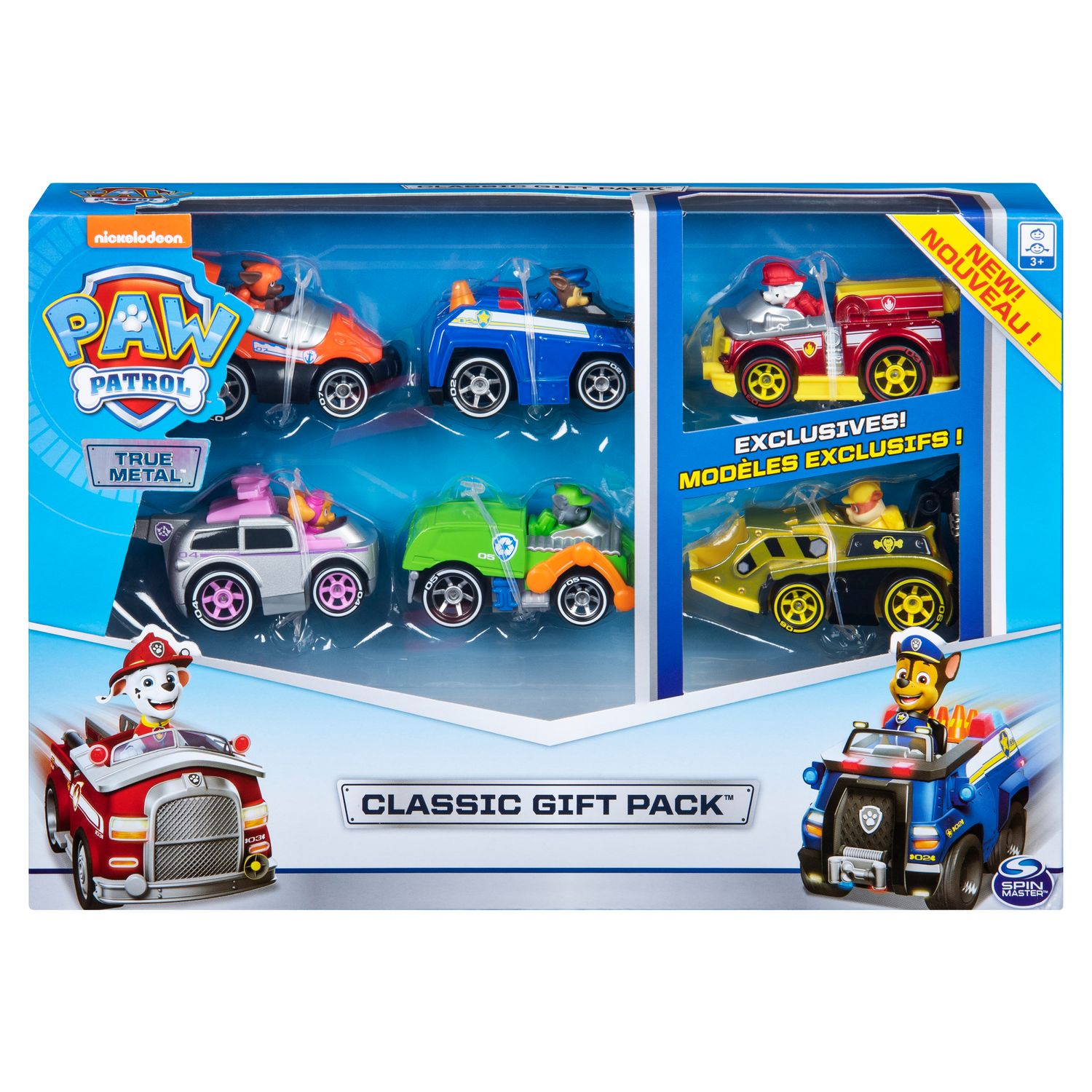 paw patrol metal cars