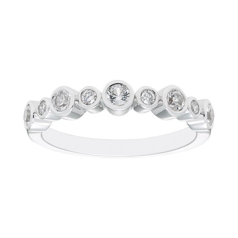 Boston Bay Diamonds Sterling Silver Gemstone & Diamond Accent Ring, Womens