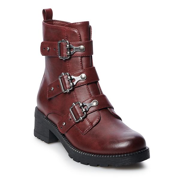 Kohls sssooooo burgundy boots