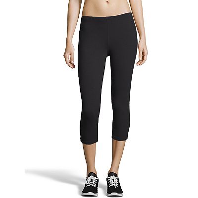 Women s Hanes Stretch Jersey Capri Leggings