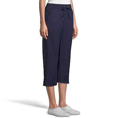 Hanes french terry capris sale