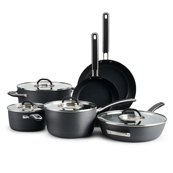 Food Network™ 12-in. Hard-Anodized Nonstick Space Saving Saute Pan with Lid