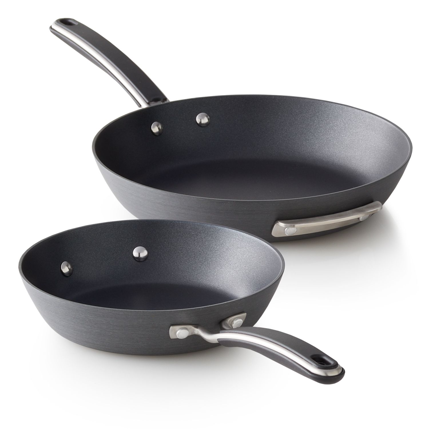 Food Network Textured Titanium 12-In. Nonstick Covered Deep Skillet, 12