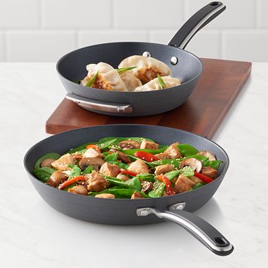 Food Network™ 2-pc. Hard-Anodized Space Saving Skillet Set