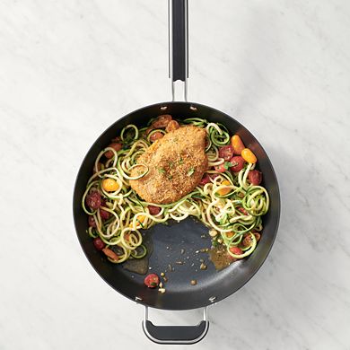 Food Network™ 12-in. Hard-Anodized Nonstick Space Saving Saute Pan with Lid