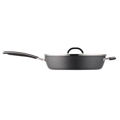 Food Network™ 12-in. Hard-Anodized Nonstick Space Saving Saute Pan with Lid