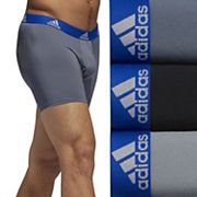 adidas 3-pack briefs in beige/ black/ light purple