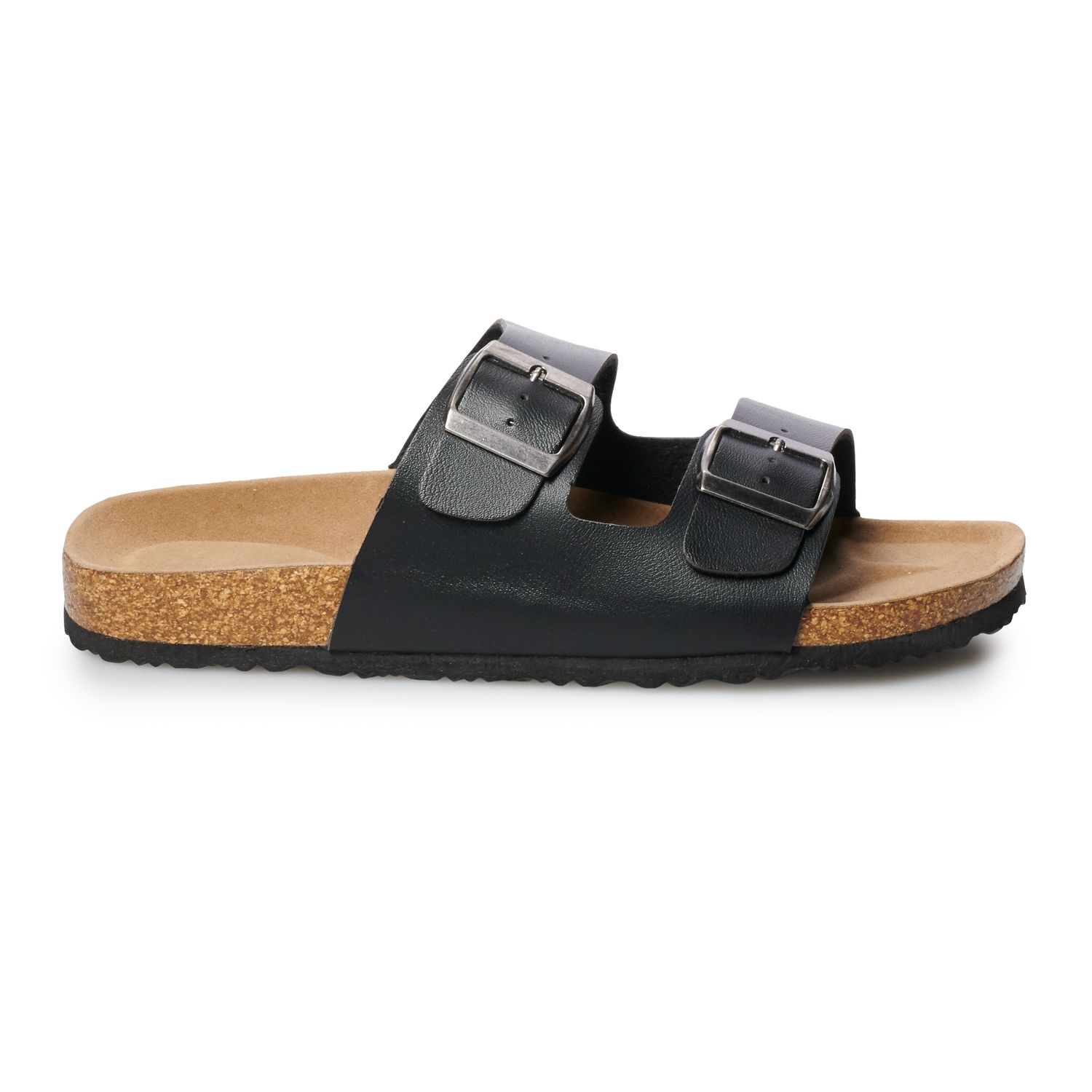 double buckle sandals mens