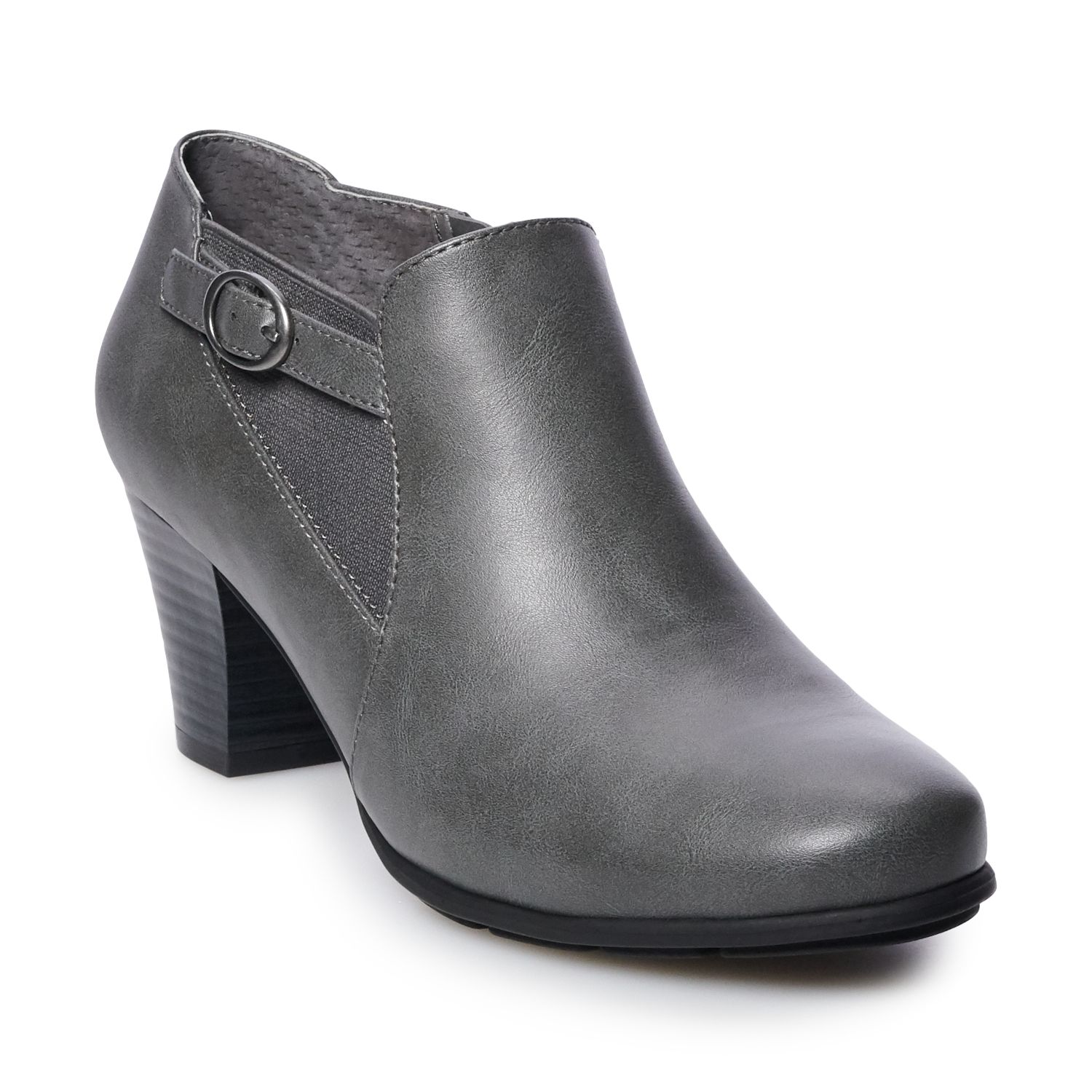 womens gray dress boots