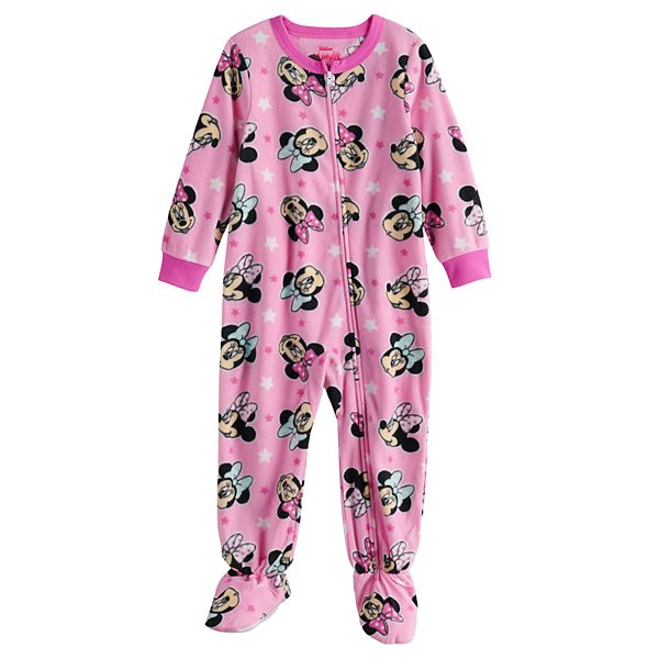 Disney S Minnie Mouse Toddler Girl Fleece Blanket Sleeper One Piece Pajama