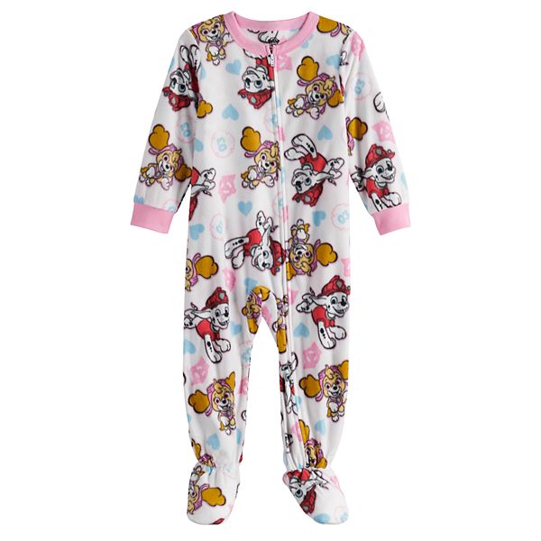 Paw Patrol Toddler Girl Footed Blanket Sleeper Pajamas PJs New 4T 