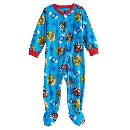 Toddler Boy Paw Patrol Fleece Footed Pajamas