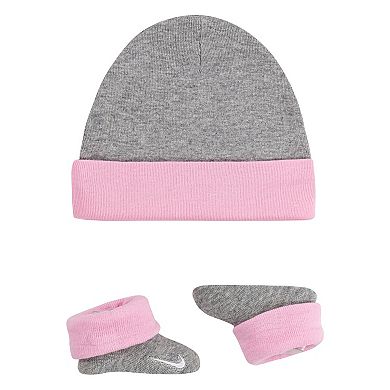 Baby Girl Nike Beanie & Booties Set