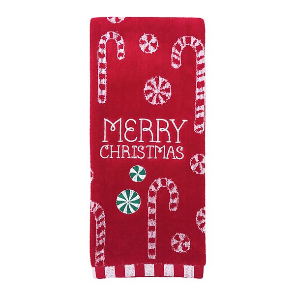 St. Nicholas Square® Candy Cane Hand Towel