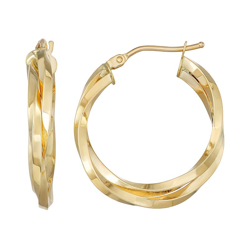 Forever 14K Layered Oval Hoop Earrings, Womens, Yellow - 30879791 - Jewelry Create a polished look with these nested hoop earr sku 30879791