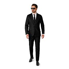 Men's OppoSuits Shiny Silver Slim-Fit Novelty Party Suit & Tie Set