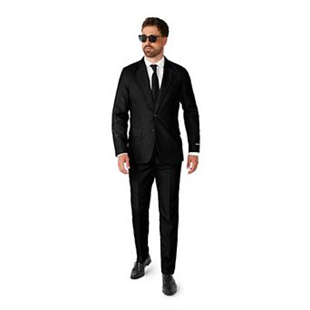 Men's Suitmeister Slim-Fit Solid Suit & Tie Set