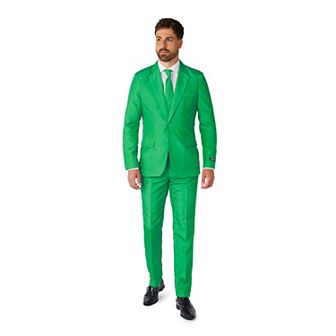 Men's Suitmeister Slim-Fit Solid Suit & Tie Set