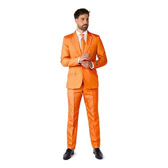 Men's Suitmeister Slim-Fit Solid Suit & Tie Set