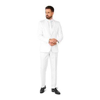 Men's Suitmeister Slim-Fit Solid Suit & Tie Set