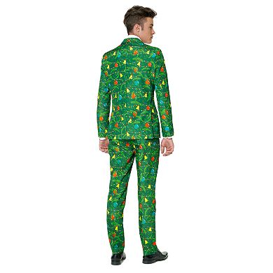 Men's Suitmeister Slim-Fit Holiday Suit & Tie Set
