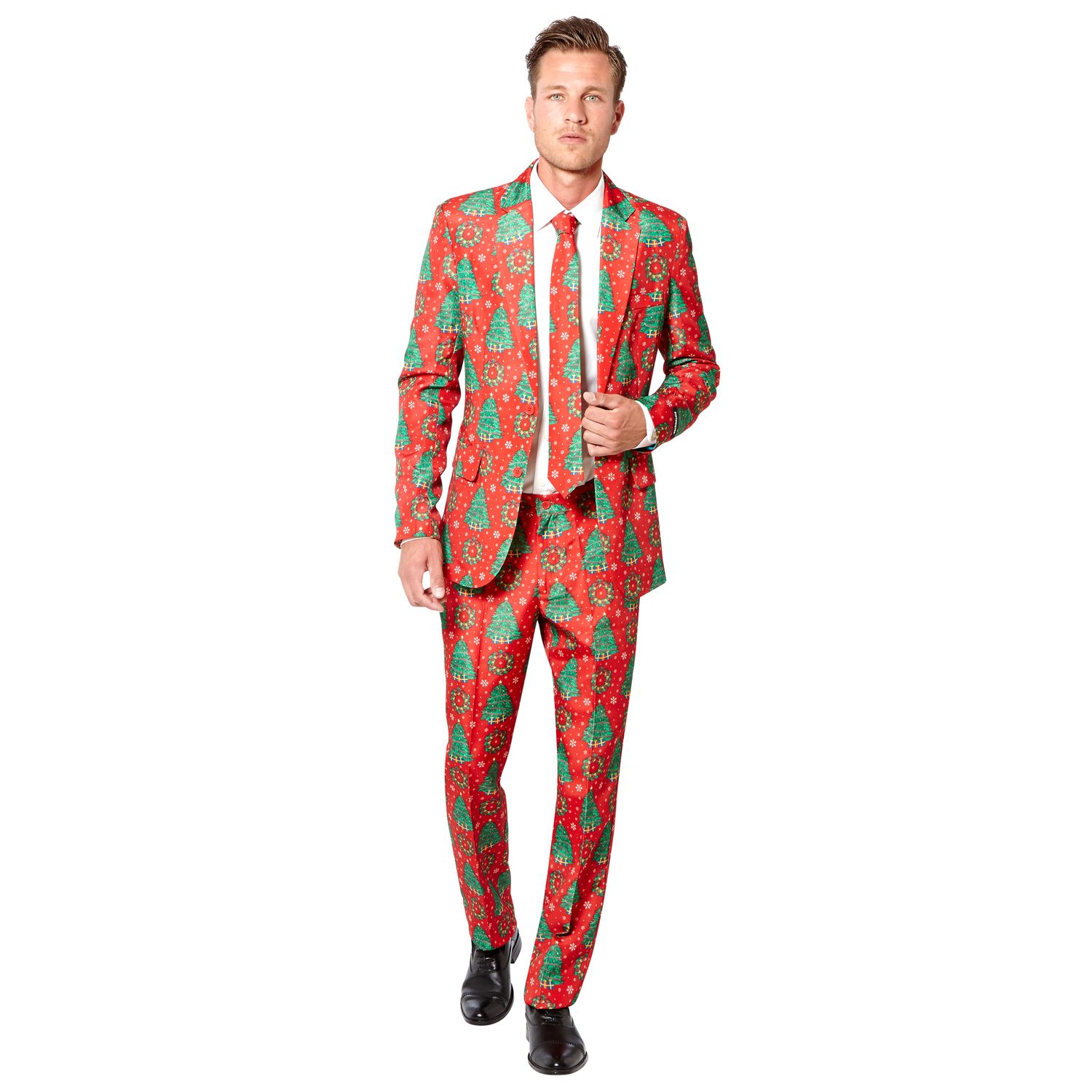 kohls red suit