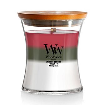 WoodWick® Winter Garland Trilogy Medium Hourglass Candle