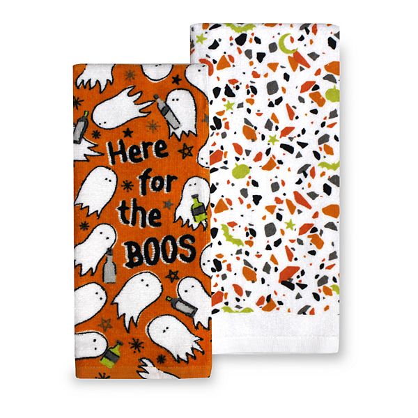 Kohls Halloween Goth Witch Kitchen Towels