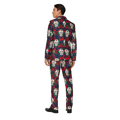 Men's Suitmeister Day of the Dead Novelty Suit & Tie Set