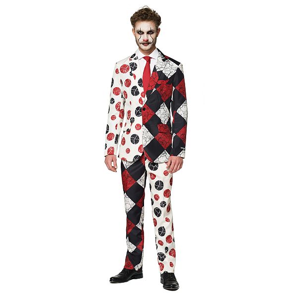 Men's Suitmeister Halloween Red Clown Suit