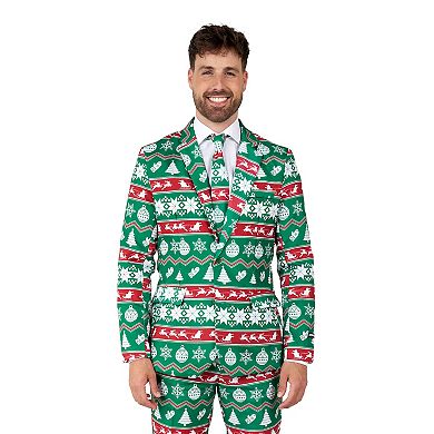 Men's Suitmeister Christmas Green Nordic Suit