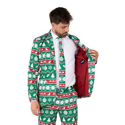 Men s Suitmeister Christmas Green Nordic Suit