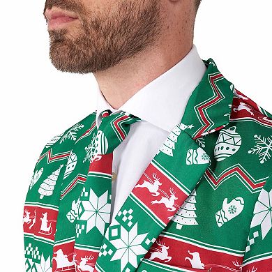Men's Suitmeister Christmas Green Nordic Suit