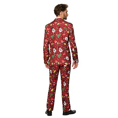 Men's Suitmeister Christmas Red Icons Light Up Suit