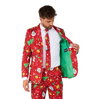 Men's Suitmeister Christmas Red Icons Light Up Suit