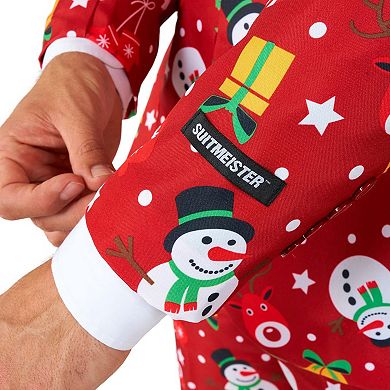 Men's Suitmeister Christmas Red Icons Light Up Suit