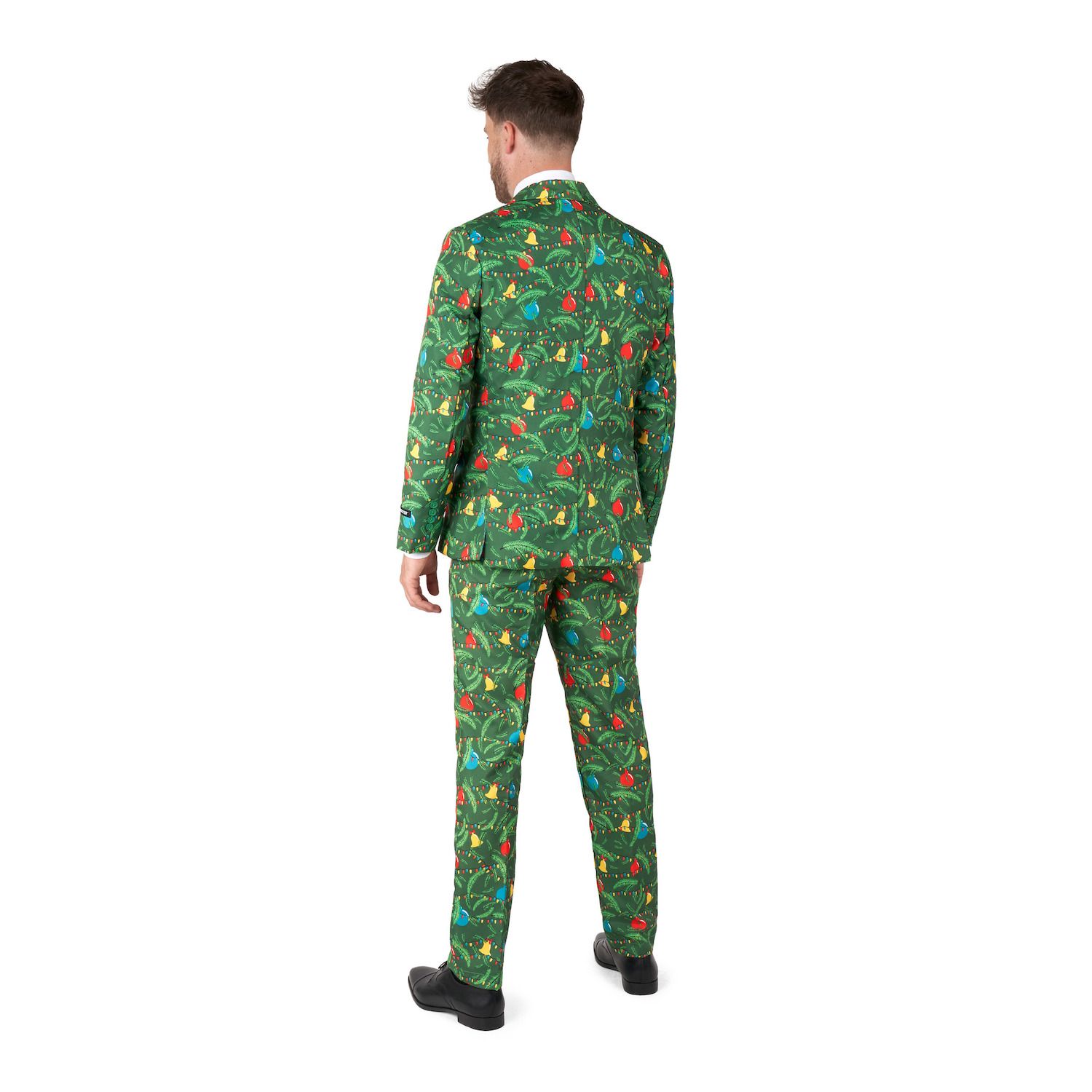 Men's Suitmeister Christmas Green Tree Light Up Suit