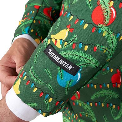 Men's Suitmeister Christmas Green Tree Light Up Suit