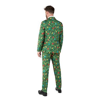 Men's Suitmeister Christmas Green Tree Light Up Suit