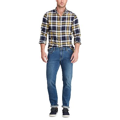 Men's Chaps Classic-Fit Performance Flannel Button-Down Shirt