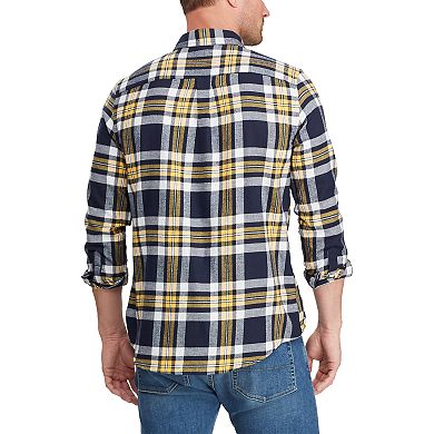 Men's Chaps Classic-Fit Performance Flannel Button-Down Shirt