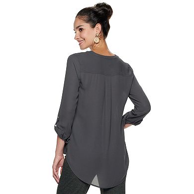 Women's Apt. 9 Zipper Accent Popover Tunic
